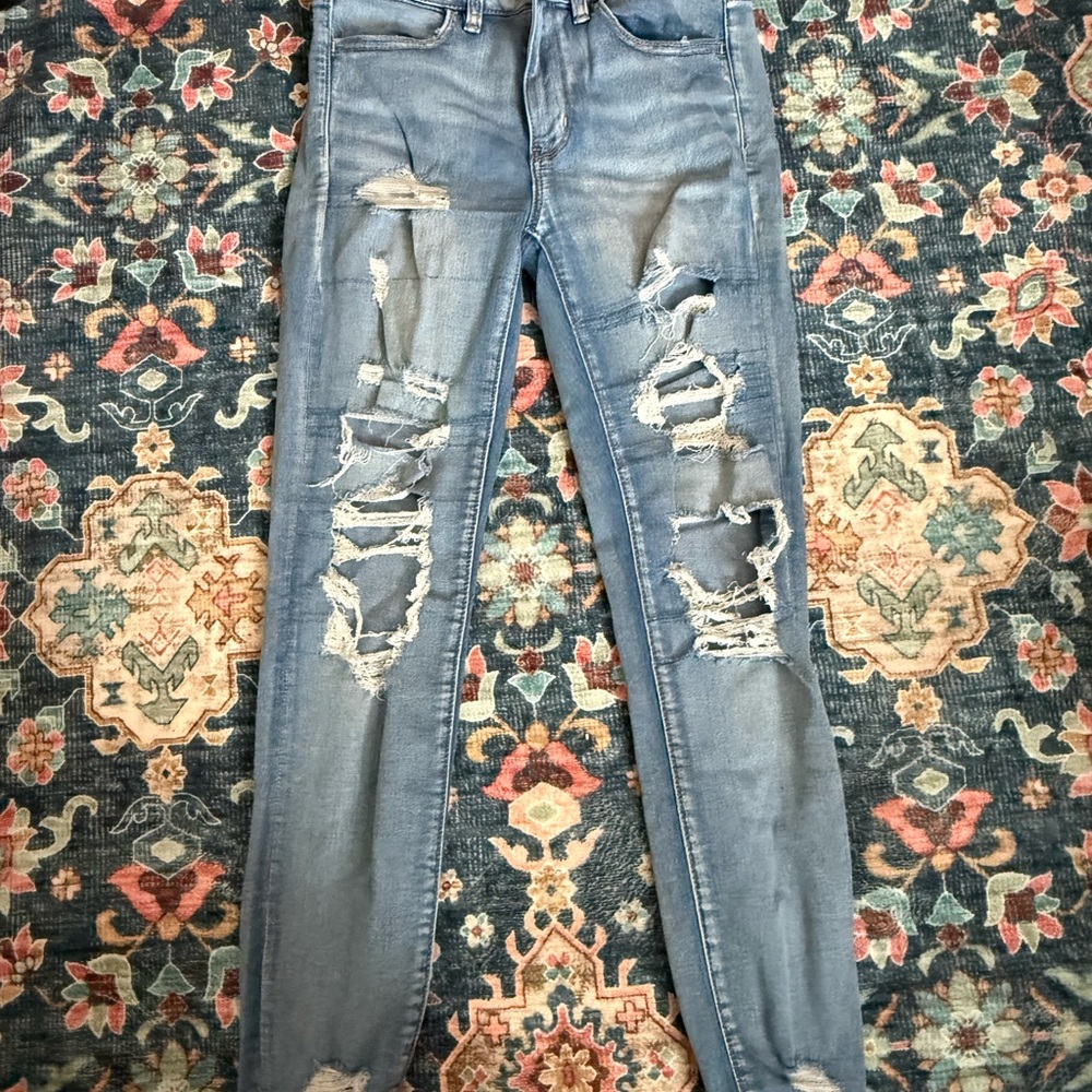 Distressed Blue Women's Jeans 6